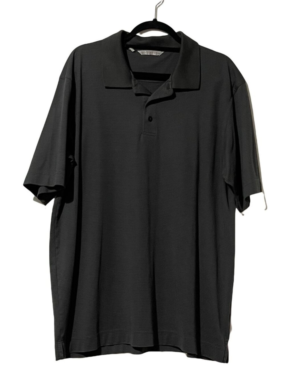 Cutter & Buck Mens Polo Shirt Gray Striped Short Sleeve Size XL